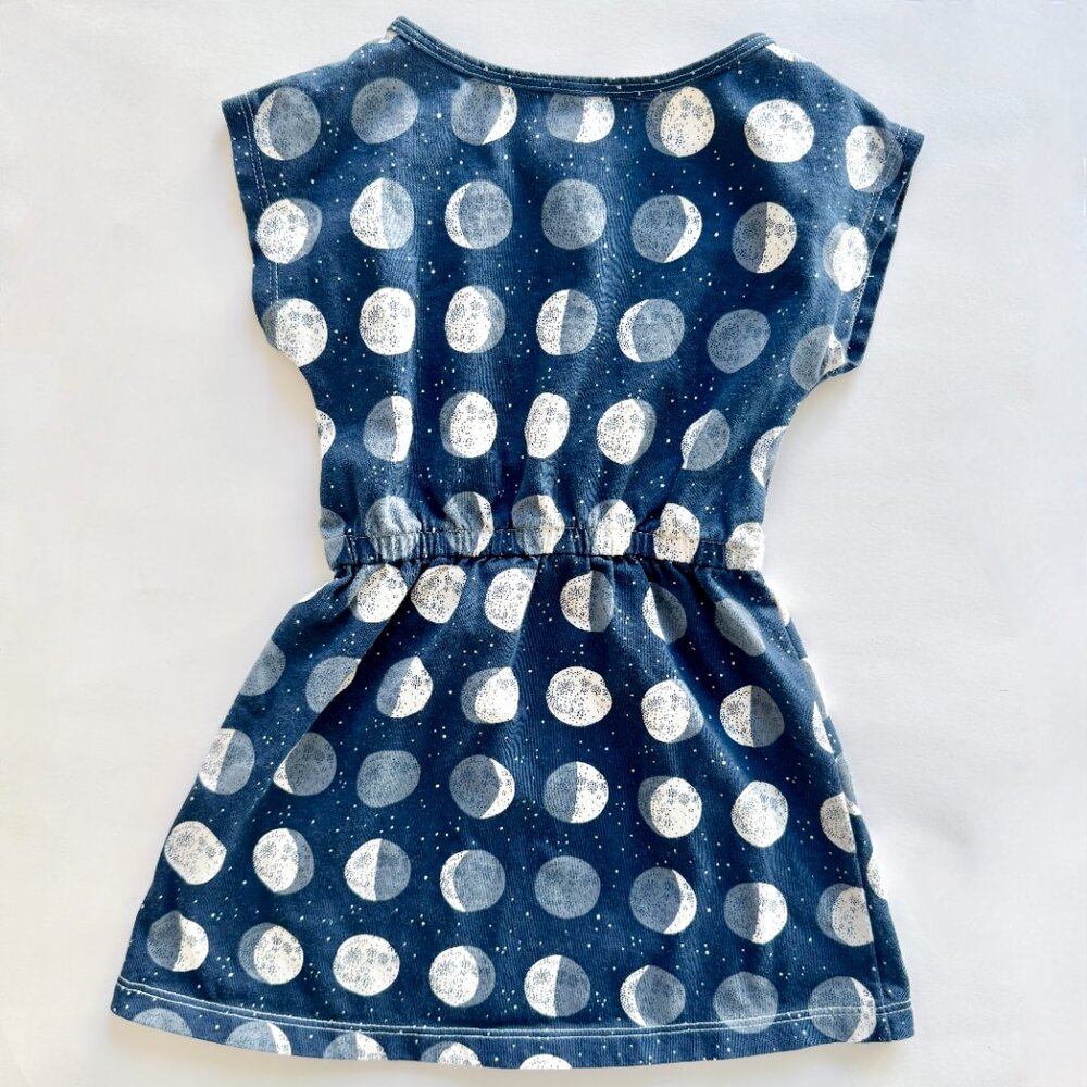 Winter Water Factory Moon Phase Dress | Blue | 3T - Picture 2 of 5